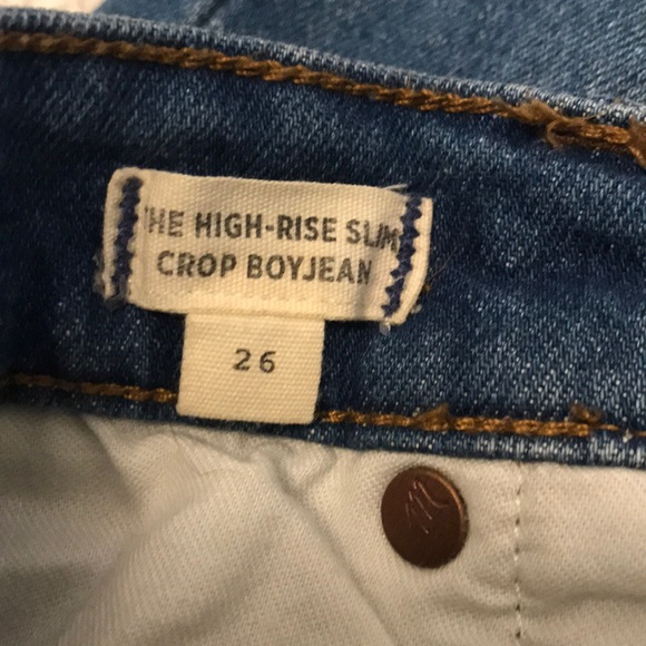 SOLD| MADEWELL “the high rise slim crop boyjean” - Picture 7 of 9